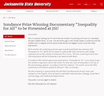 Sundance Prize Winning Documentary "Inequality for All" to be Presented at JSU | 2014 by Jacksonville State University