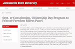 Sept. 17 Constitution, Citizenship Day Program to Feature Freedom Riders Panel | 2015 by Jacksonville State University