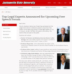Top Legal Experts Announced for Upcoming Free Speech Forum | 2023 by Jacksonville State University