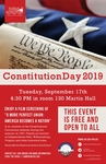 Constitution Day Program, 2019 | Event Poster by Jacksonville State University