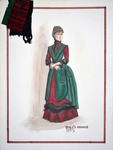 A Doll's House (1987) | Costume Sketch 001 by Freddy Clements