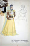 The Importance of Being Earnest (1988) | Costume Sketch 006 by Freddy Clements