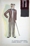 The Importance of Being Earnest (1988) | Costume Sketch 012 by Freddy Clements