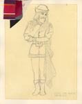 Kiss Me Kate! (1990) | Costume Sketch 014 by Freddy Clements