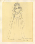 Kiss Me Kate! (1990) | Costume Sketch 017 by Freddy Clements