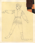 Kiss Me Kate! (1990) | Costume Sketch 018 by Freddy Clements