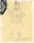 Kiss Me Kate! (1990) | Costume Sketch 020 by Freddy Clements