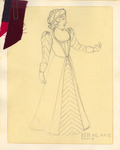 Kiss Me Kate! (1990) | Costume Sketch 021 by Freddy Clements