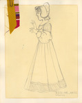 Kiss Me Kate! (1990) | Costume Sketch 023 by Freddy Clements
