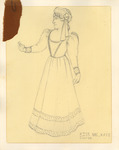 Kiss Me Kate! (1990) | Costume Sketch 024 by Freddy Clements