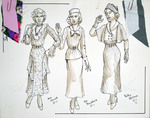 Stage Door (1991) | Costume Sketch 004 by Freddy Clements