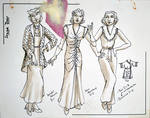 Stage Door (1991) | Costume Sketch 006 by Freddy Clements