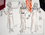 Stage Door (1991) | Costume Sketch 007 by Freddy Clements