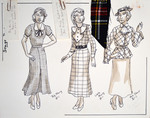 Stage Door (1991) | Costume Sketch 008 by Freddy Clements