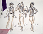 Stage Door (1991) | Costume Sketch 011 by Freddy Clements