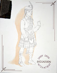 Brigadoon (1992) | Costume Sketch 006 by Freddy Clements