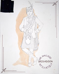 Brigadoon (1992) | Costume Sketch 021 by Freddy Clements