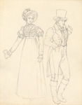 Love's Labor's Lost (1993) | Costume Sketch 002 by Freddy Clements
