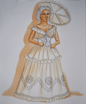A Funny Thing Happened on the Way to the Forum (1997) | Costume Sketch 008 by Freddy Clements
