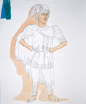 A Funny Thing Happened on the Way to the Forum (1997) | Costume Sketch 012 by Freddy Clements