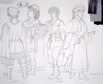 Hamlet (2000) | Costume Sketch 002 by Freddy Clements