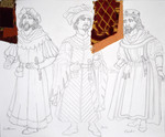 Hamlet (2000) | Costume Sketch 004 by Freddy Clements
