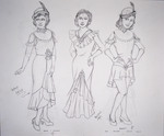 Anything Goes (2001) | Costume Sketch 004 by Freddy Clements
