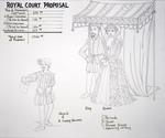 Southeastern Renaissance Fair (2001) | Costume Sketch by Freddy Clements