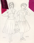 West Side Story (2004) | Costume Sketch 007 by Freddy Clements