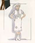 Crazy for You (2006) | Costume Sketch 004 by Freddy Clements