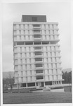 Houston Cole Library, 1974 Exterior from Across Highway at Front Lawn by unknown