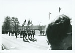 ROTC Color Guard and Band, 1970 Homecoming Parade by unknown