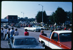 Line of Parade Cars on Square, 1981 Homecoming Parade by unknown