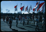 Marching Southerners and Cheerleaders, 1970 Homecoming Parade by unknown