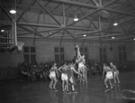 1950-1951 Basketball Game Action 3 by Opal R. Lovett