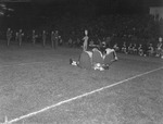 1950s Marching Band Performance on Field 2 by Opal R. Lovett