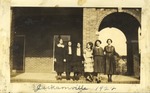 Female Students outside Kilby Hall, Leather Photographs Album of State Normal School Student Albie Gunnells Knight by unknown