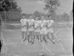 1950s Tennis Players 1 by Opal R. Lovett