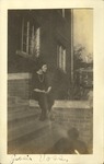 Jessie Voss Outside Weatherly Hall, Leather Photographs Album of State Normal School Student Albie Gunnells Knight by unknown