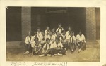 Students Wearing Uniforms Outside Kilby Hall, Leather Photographs Album of State Normal School Student Albie Gunnells Knight by unknown