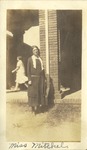 Ms. Mitchel Outside Kilby Hall, Leather Photographs Album of State Normal School Student Albie Gunnells Knight by unknown