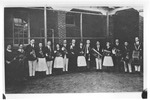 First Band of State Normal School outside Kilby Hall by unknown