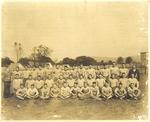 State Normal School 1929 Football Team with Coach Al Clemens by unknown