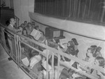 Walter Mason Conducts 1950s Choir Below Stage in Auditorium by Opal R. Lovett