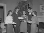 Library Staff 1959 Christmas Party 1 by Opal R. Lovett