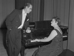 Two Performers at Piano on Stage 2 by Opal R. Lovett
