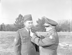 Lieutenant Colonel John Brock pinning ROTC Cadre Charles Phillips 2 by Opal R. Lovett