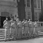 Group of ROTC Brigade and Battalion Staff in front of Bibb Graves 2 by Opal R. Lovett