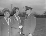 Honorary Cadet Captains Theresa Caretti and Sandy Harris, 1967-1968 ROTC Presentation 1 by Opal R. Lovett