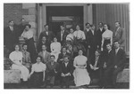 State Normal School Senior Class of 1910 outside Hames Hall 2 by unknown